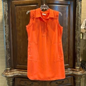 Beautiful fall color dress to wear with jean jacket or without.